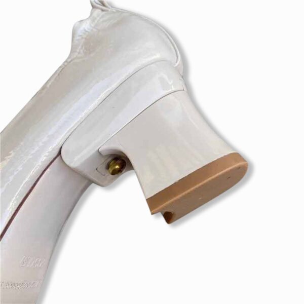 Korean Style Changeable Heel Pump Shoe - White