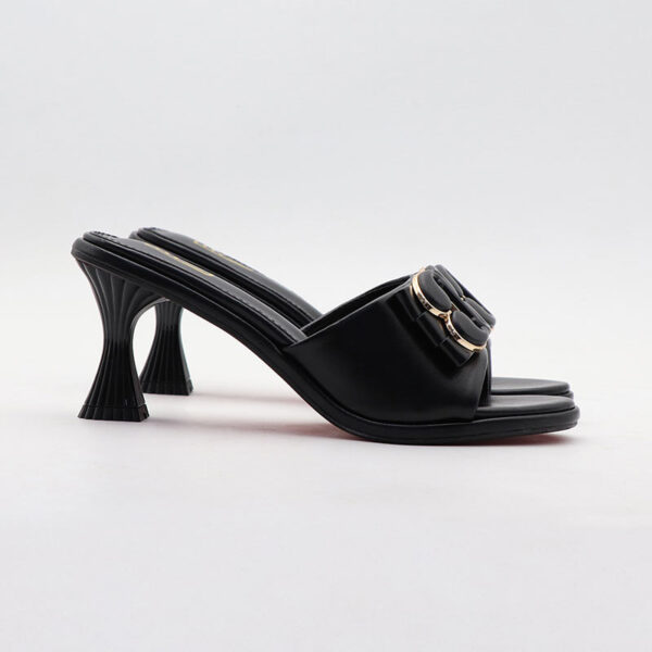 Round Toe Comfortable Versatile High Heel - Black