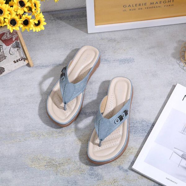 Soft Bottom Leisure Flip-flop Sandal - Blue