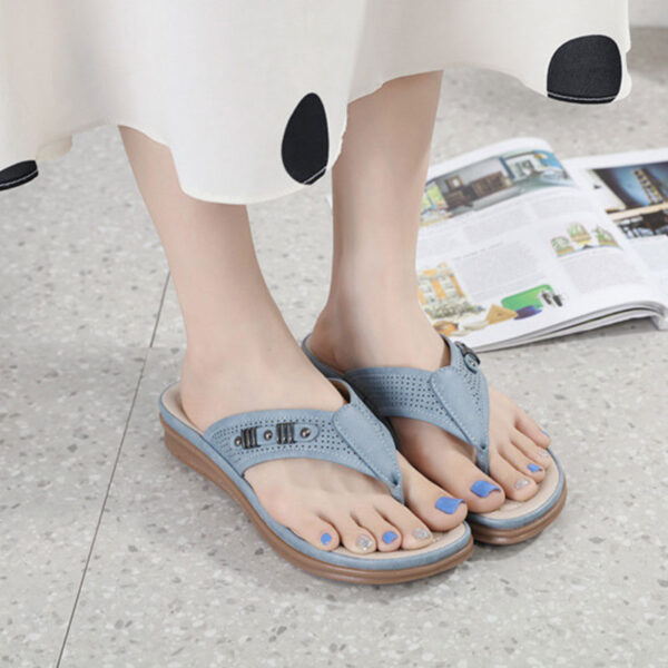 Soft Bottom Leisure Flip-flop Sandal - Blue