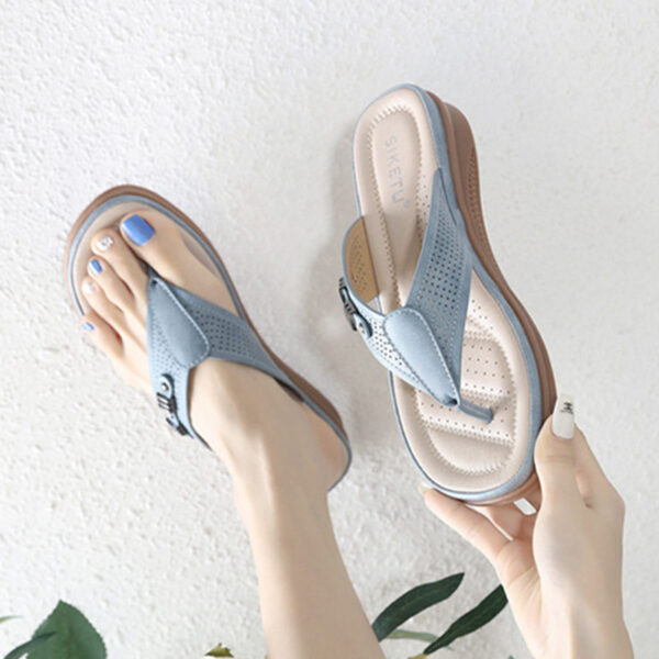Soft Bottom Leisure Flip-flop Sandal - Blue