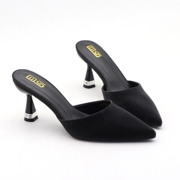 Spring Trend Comfy Pointed Stiletto High Heel - Black