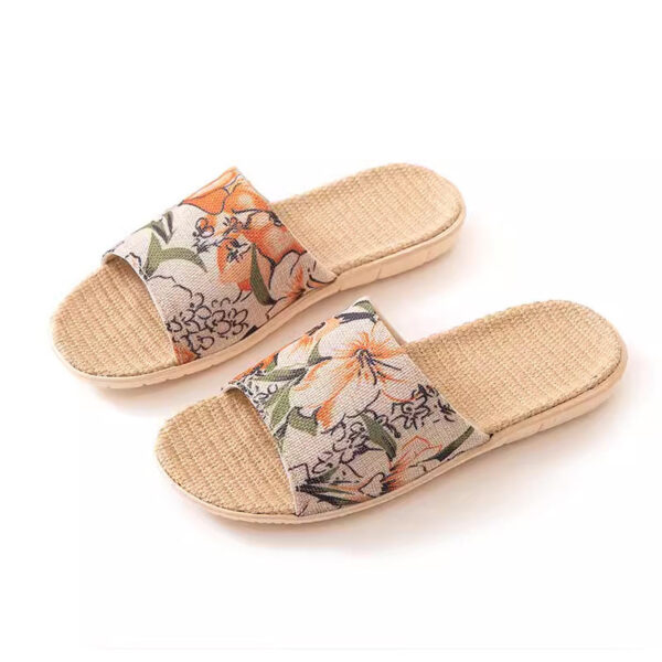 Summer Trend Non-slip Fabric Indoor Slider - Orange