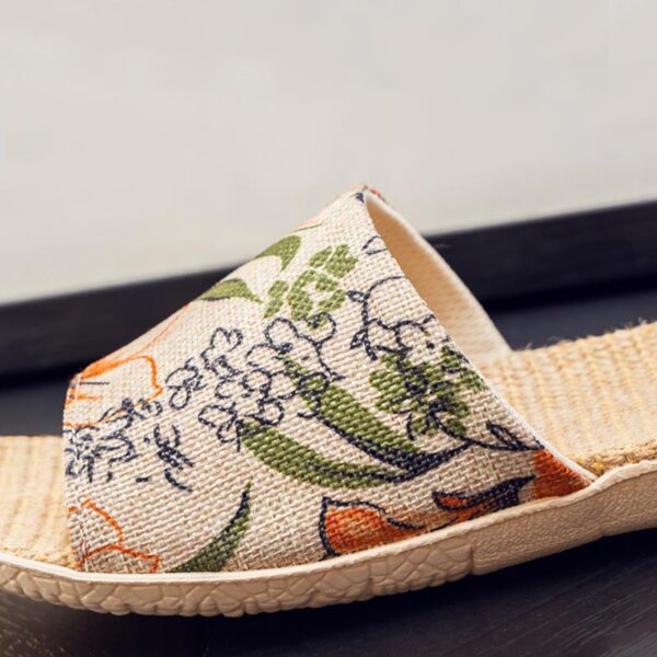 Summer Trend Non-slip Fabric Indoor Slider - Orange