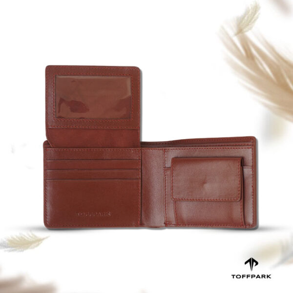 TOFFPARK Multi Slot Leather Bi-fold Wallet – Red Wine