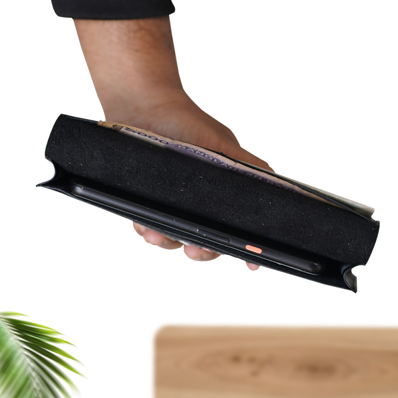 TOFFPARK Multipurpose Leather Long Wallet – Black