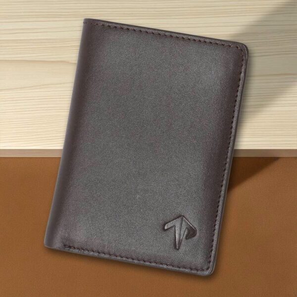 TOFFPARK Retro Leather Bi-fold Versatile Wallet – Chocolate