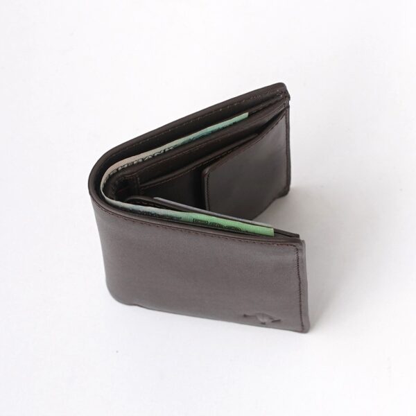 TOFFPARK Retro Leather Bi-fold Versatile Wallet – Chocolate