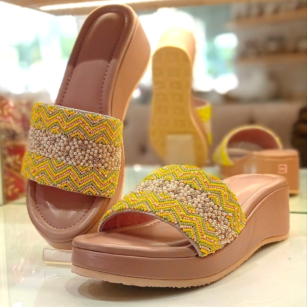 Orlass Puthi Work Platform Heel - Yellow