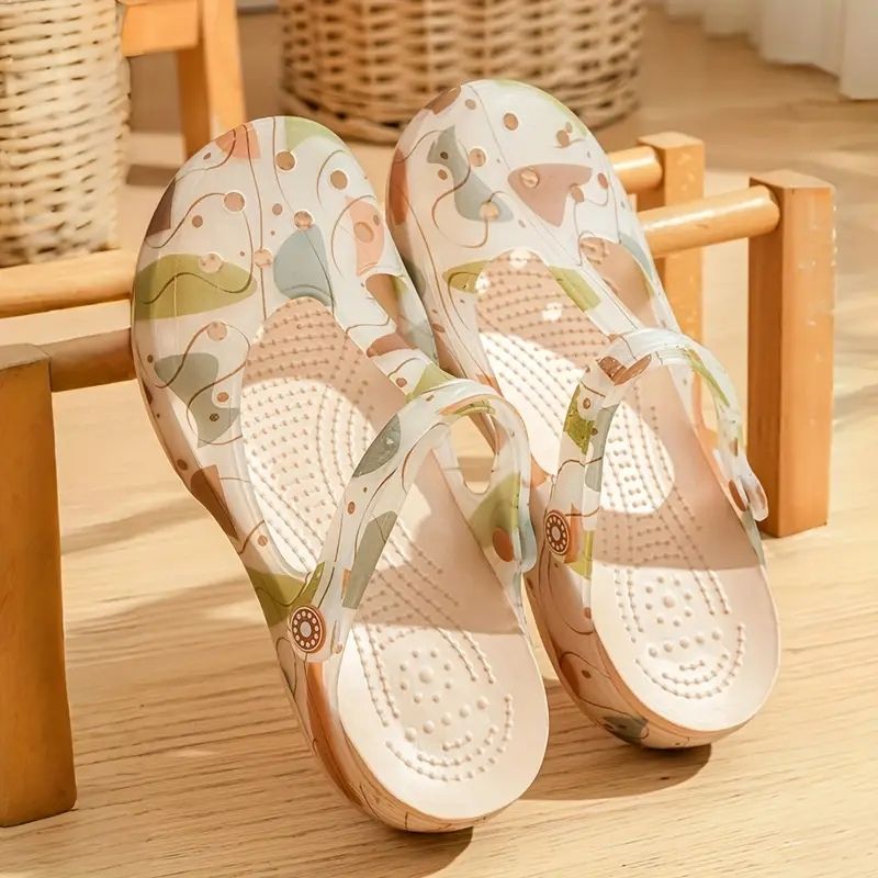 Lightweight Soft Printed Beach Sandal - Multi Color