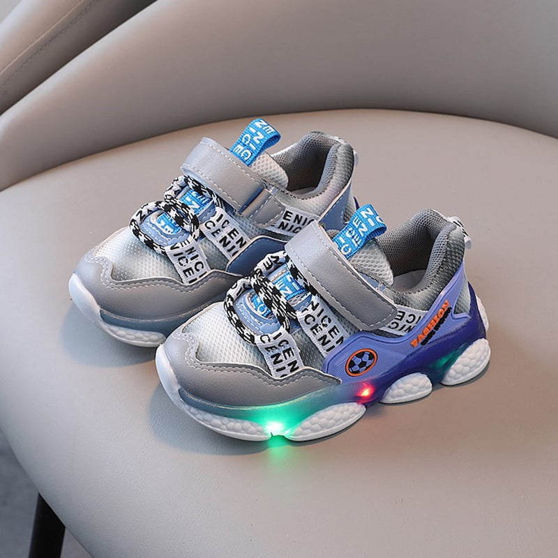 Breathable Light-up Soft Kids Casual Shoe - Blue