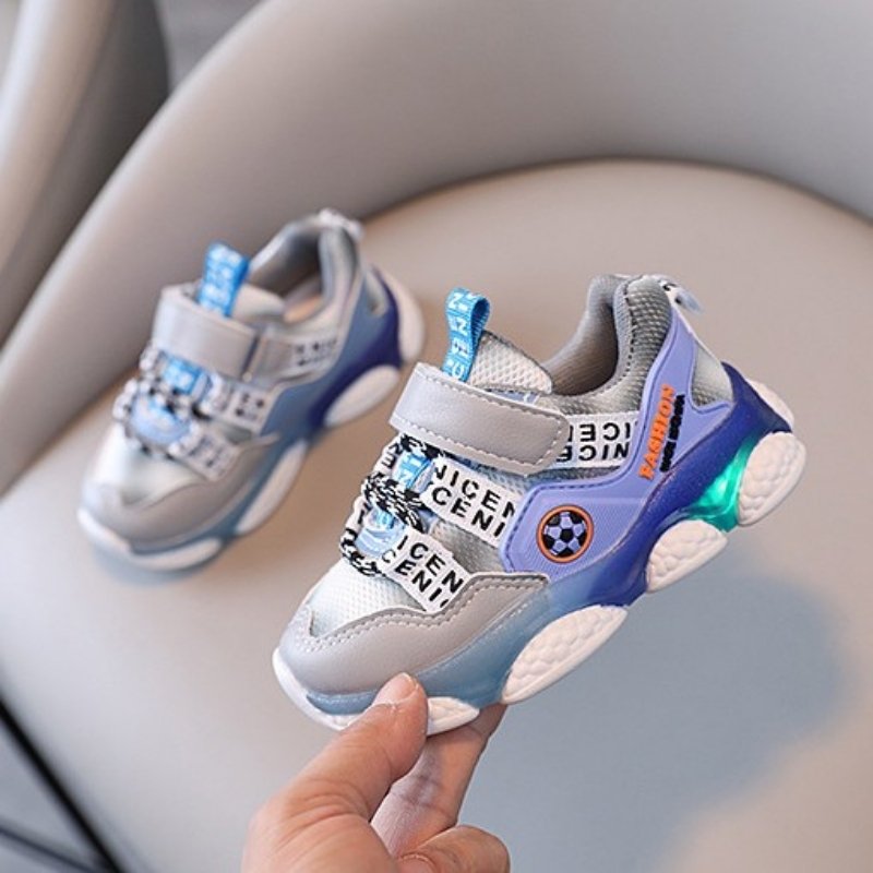 Breathable Light-up Soft Kids Casual Shoe - Blue