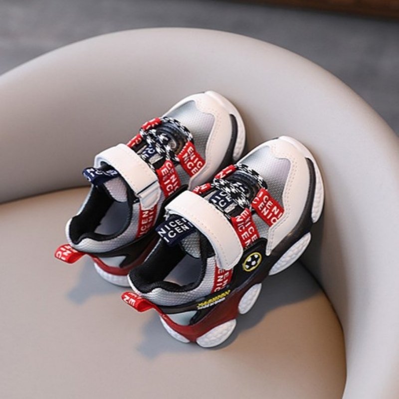 Breathable Light-up Soft Kids Casual Shoe - Red