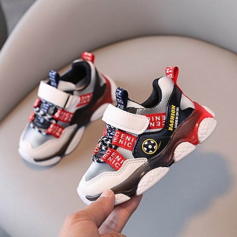 Breathable Light-up Soft Kids Casual Shoe - Red