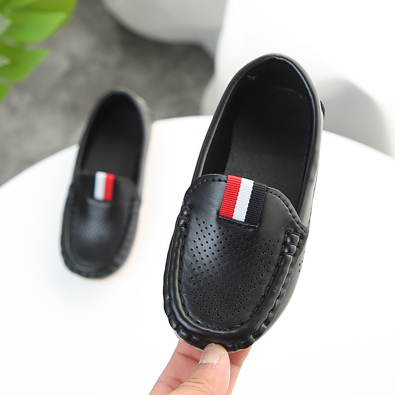 Breathable Non-slip 1-2.5 Years Kids Comfy Loafer Shoe - Black
