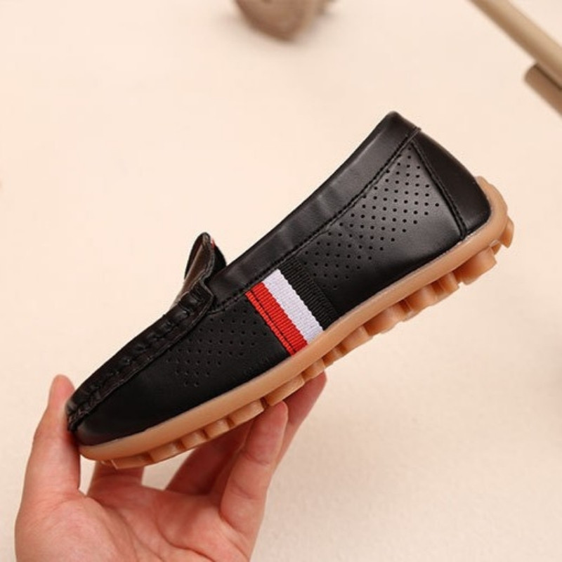 Breathable Non-slip 1-2.5 Years Kids Comfy Loafer Shoe - Black