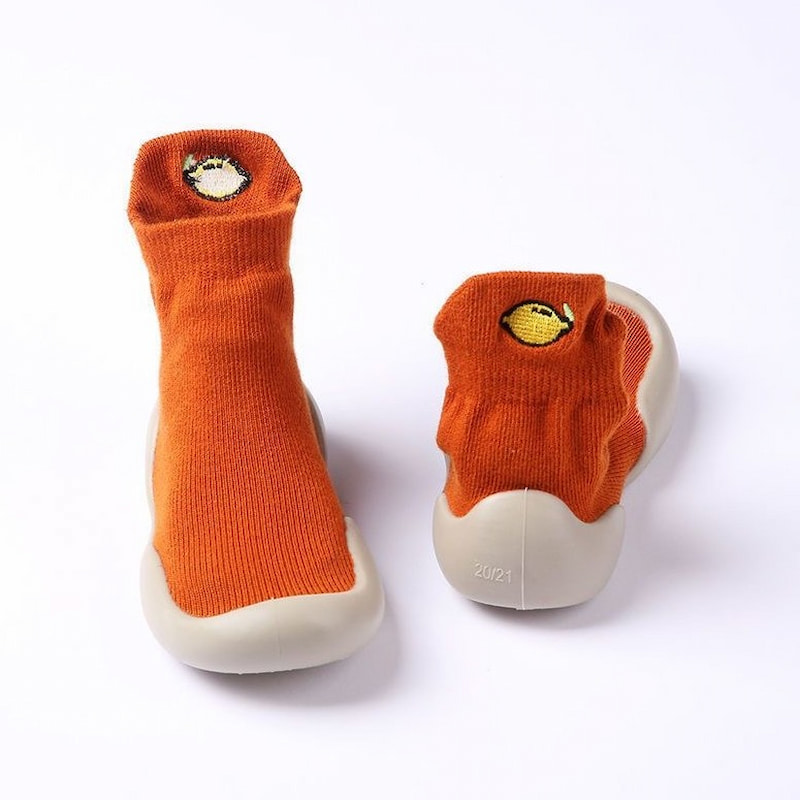 Korean Style Non-slip Baby Toddlers Soft Shoe - Orange