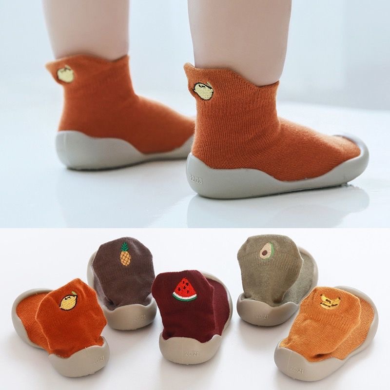Korean Style Non-slip Baby Toddlers Soft Shoe - Orange