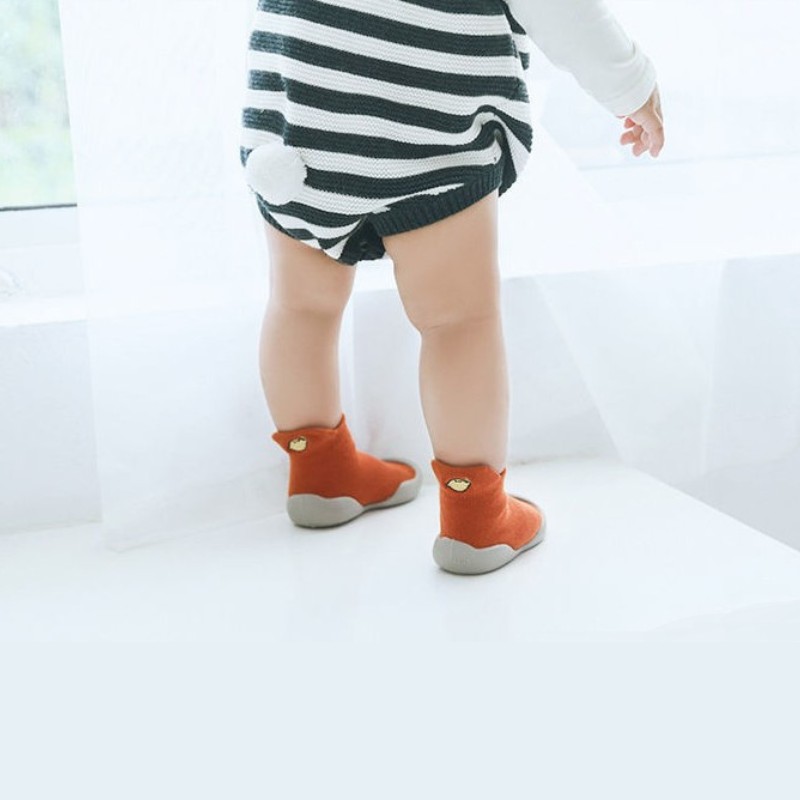 Korean Style Non-slip Baby Toddlers Soft Shoe - Orange