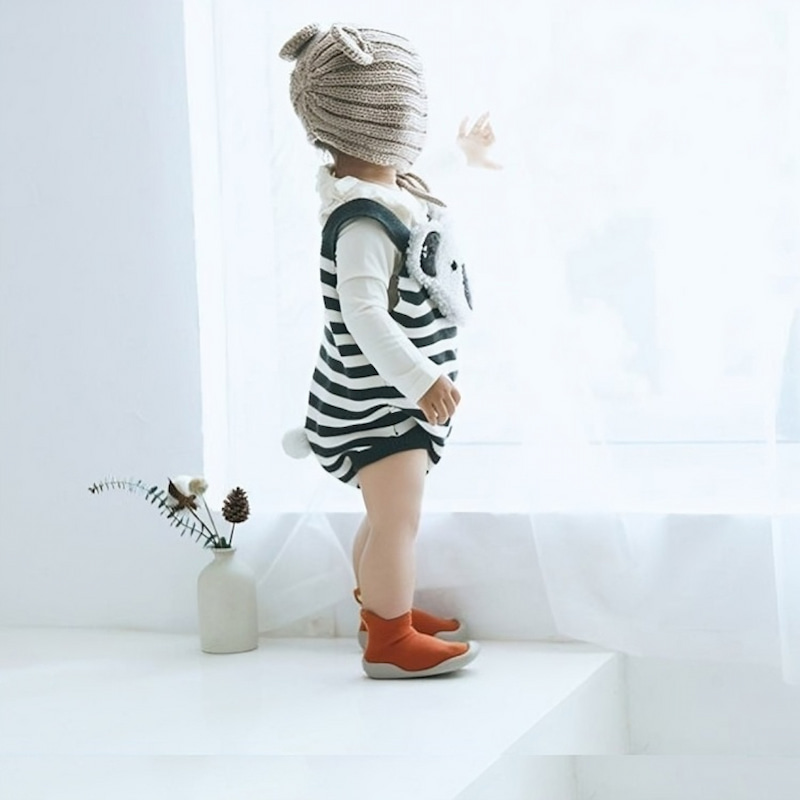 Korean Style Non-slip Baby Toddlers Soft Shoe - Orange