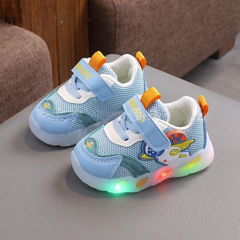 Lightweight Non-slip Kids Lighting Casual Shoe - Blue