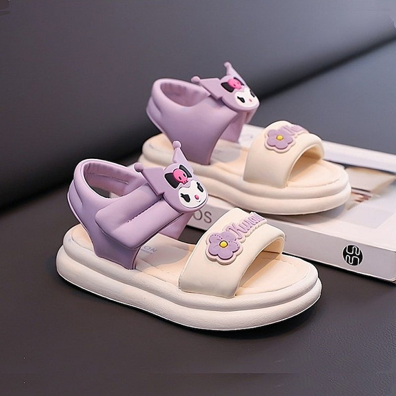 Little Princess Soft Non-slip Fancy Cartoon Sandal - Purple
