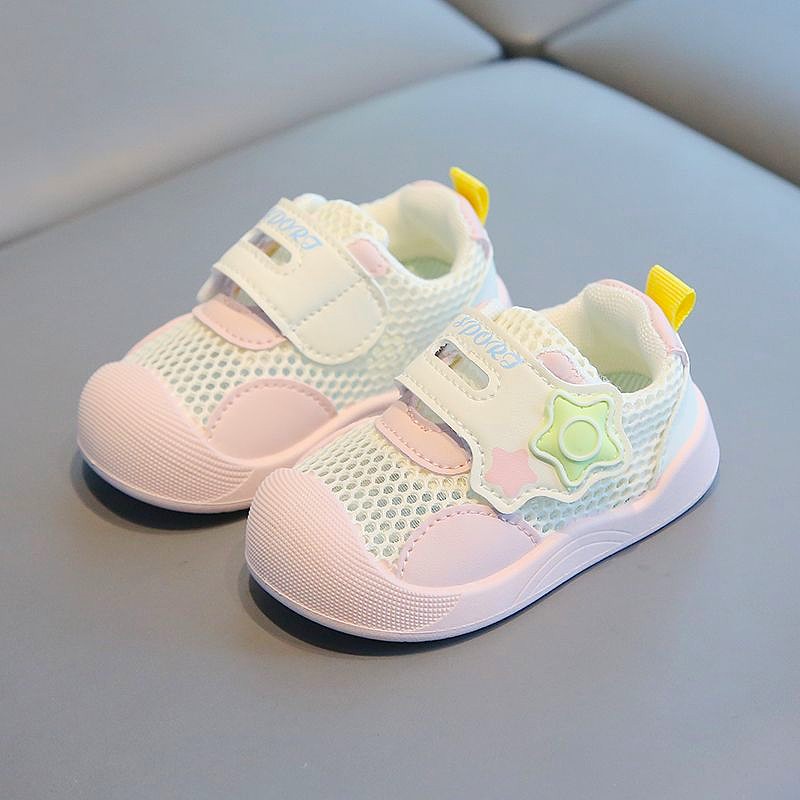 Mesh Surface Breathable Toddlers Soft Casual Shoe - Pink