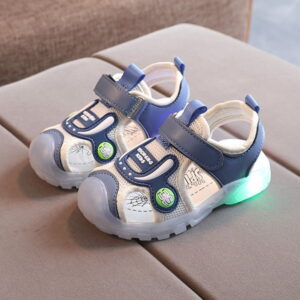 Summer Trend Soft Non-slip Kids Lighting Sandal – Blue