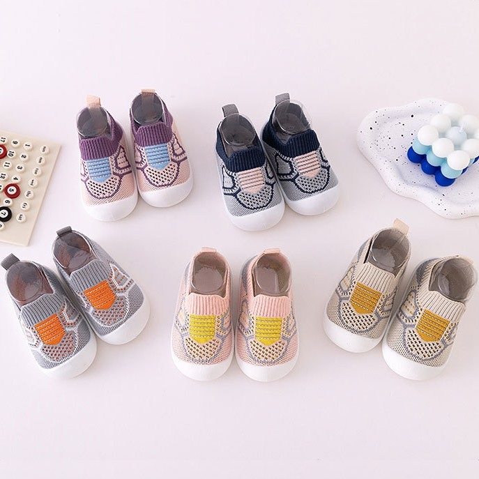 Breathable Soft Bottom Kids Slip-on Casual Shoe - Purple