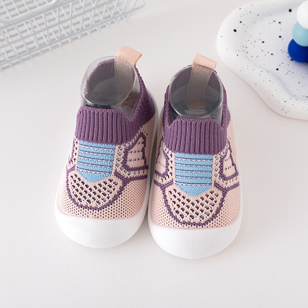 Breathable Soft Bottom Kids Slip-on Casual Shoe - Purple