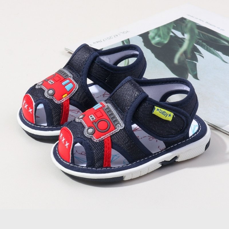Closed-Toe Non-slip Kids Soft Mesh Sandal - Dark Blue