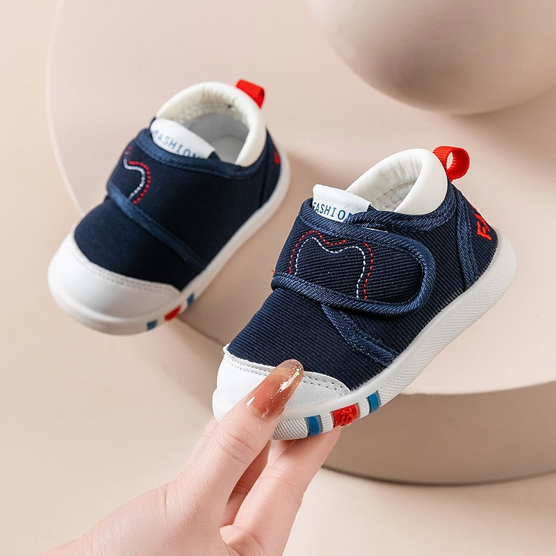 Foreign Trend Soft Non-slip Kids Casual Shoe - Dark Blue