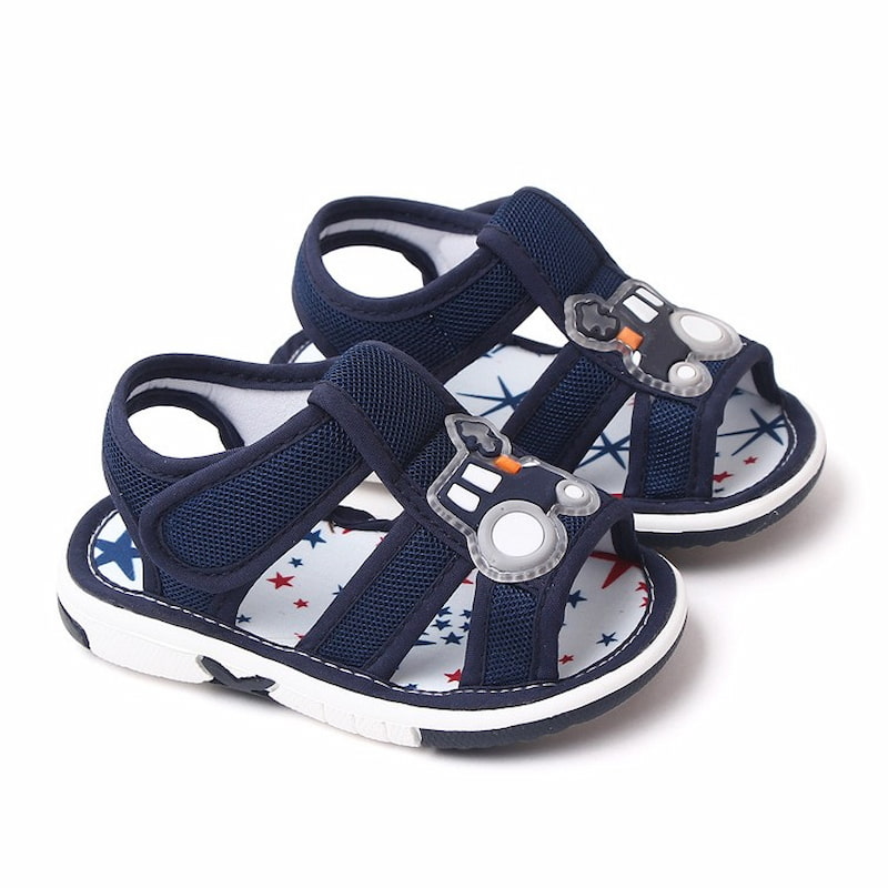 Open-Toe Soft Baby Kids Mesh Sandal - Dark Blue