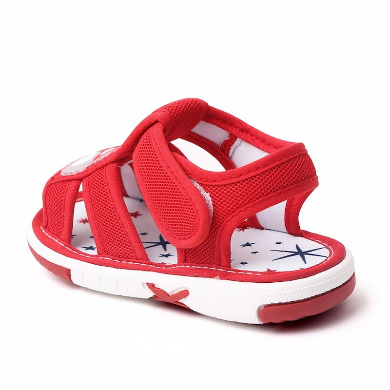 Open-Toe Soft Baby Kids Mesh Sandal - Red