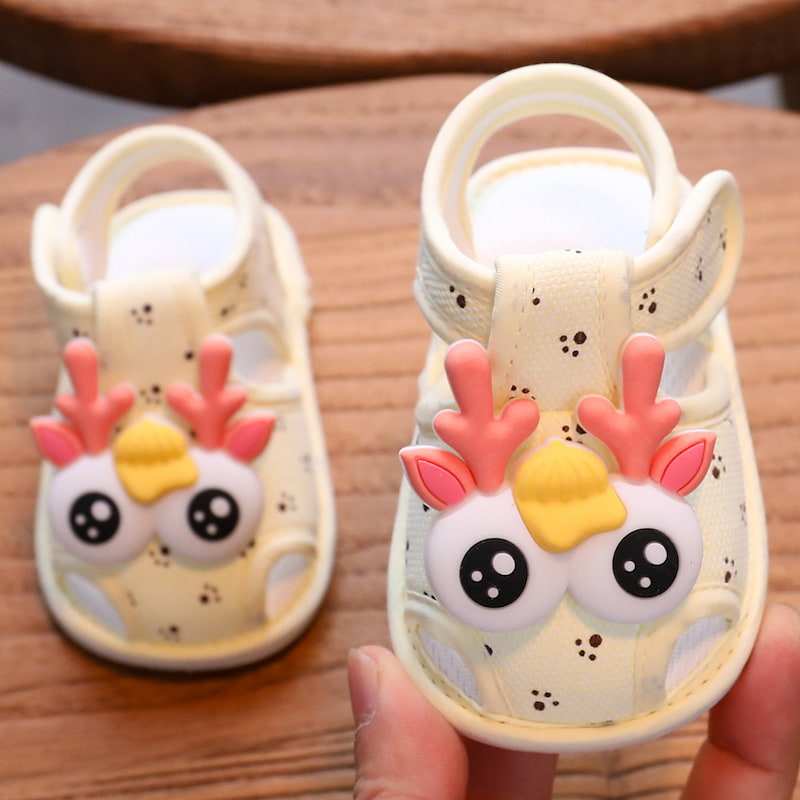 Summer Time Soft Newborn Baby Sandal - Yellow