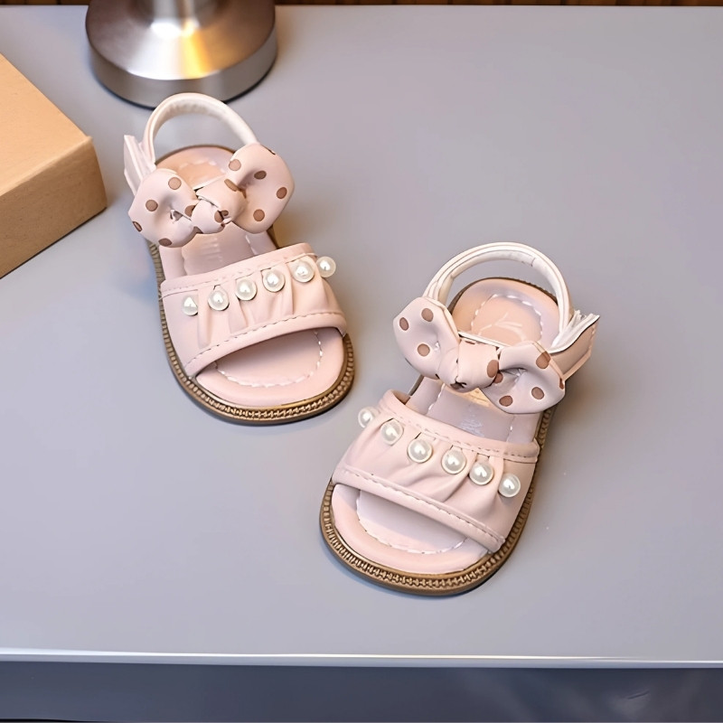 Autumn Trend Pearl Work Girl Kids Sandal - Pink