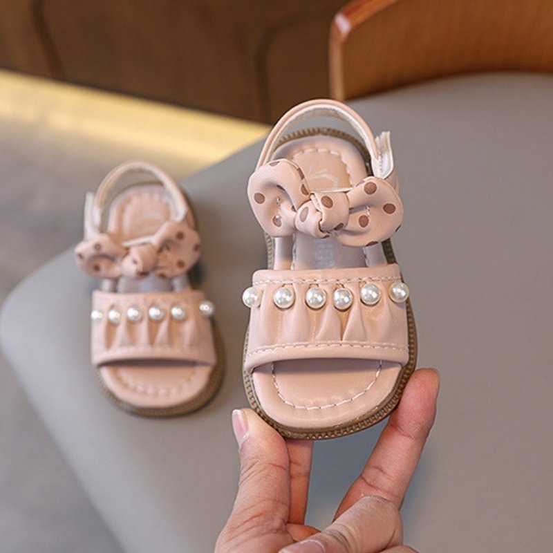 Autumn Trend Pearl Work Girl Kids Sandal - Pink