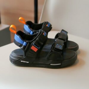 Summer Trend Lightweight Kids Outdoor Sandal – Black