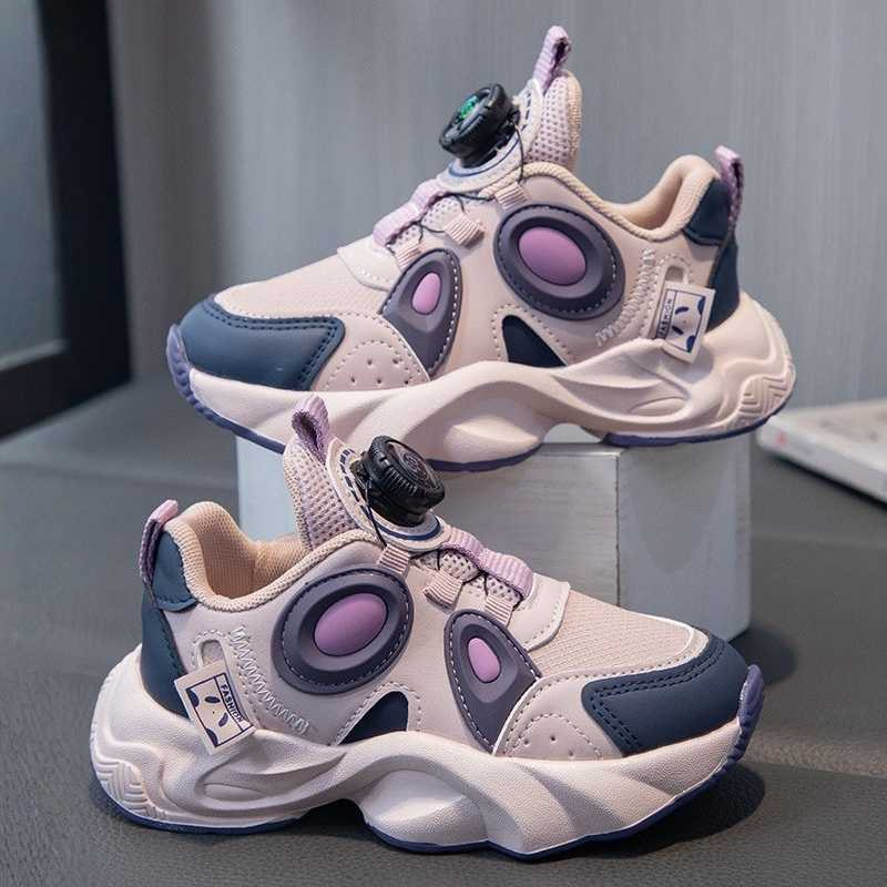 Retro Style Lightweight Kids Sports Casual Shoe - Purple