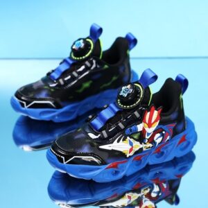 Retro Style Ultraman Kids Lighting Casual Shoe – Blue