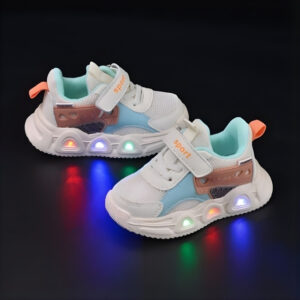 Spring Style Soft Light-up Kids Casual Shoe – White