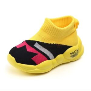 Spring Trend Breathable Soft Kids Casual Shoe – Yellow