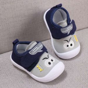 Spring Trend Non-slip Toddlers Soft Shoe – Gray Blue