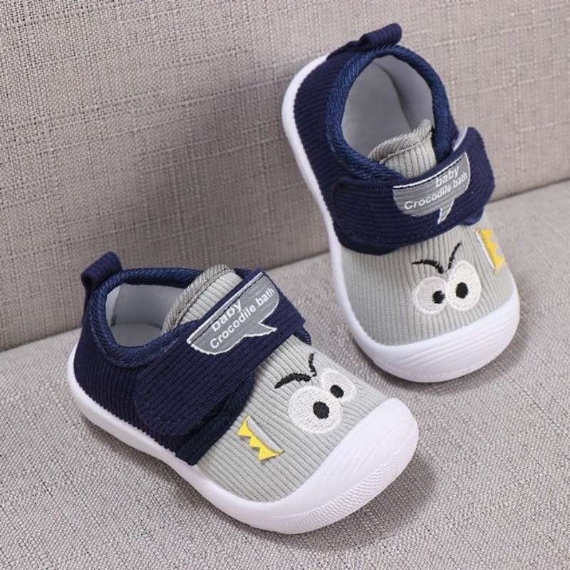 Spring Trend Non-slip Toddlers Soft Shoe - Gray Blue