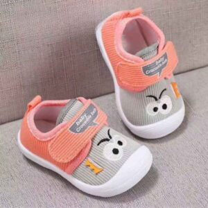 Spring Trend Non-slip Toddlers Soft Shoe – Gray Pink