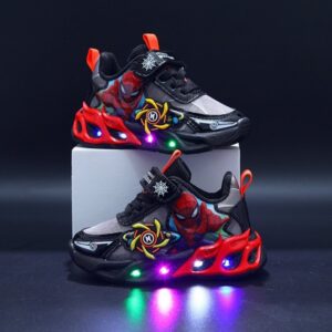 Urban Style Anti-slip Kids Lighting Casual Shoe – Black