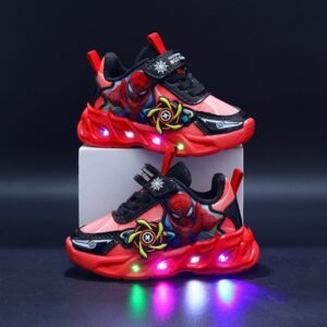 Urban Style Anti-slip Kids Lighting Casual Shoe – Red