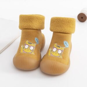Winter Trend Non-slip Toddlers Soft Sock Shoe – Brown