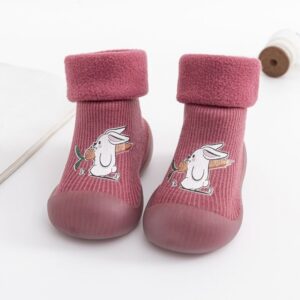 Winter Trend Non-slip Toddlers Soft Sock Shoe – Maroon