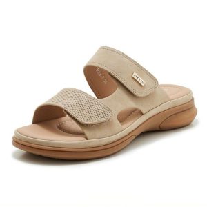 American Style Comfortable Wedge Sandal – Beige